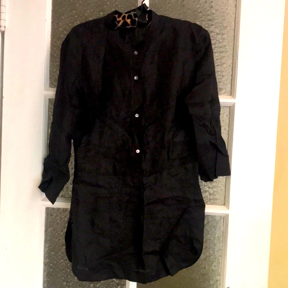 Vince tunic xs black new